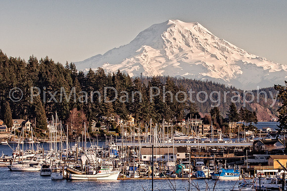 Mt Rainier Over Gig Harbor 2
