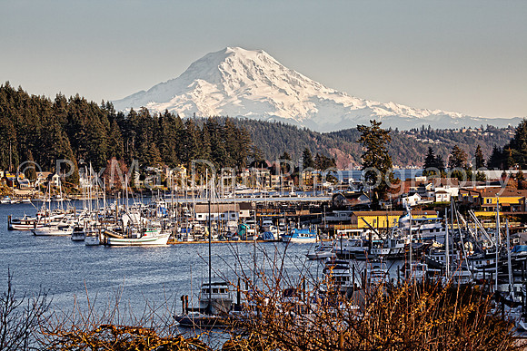 Mt Rainier Over Gig Harbor 1